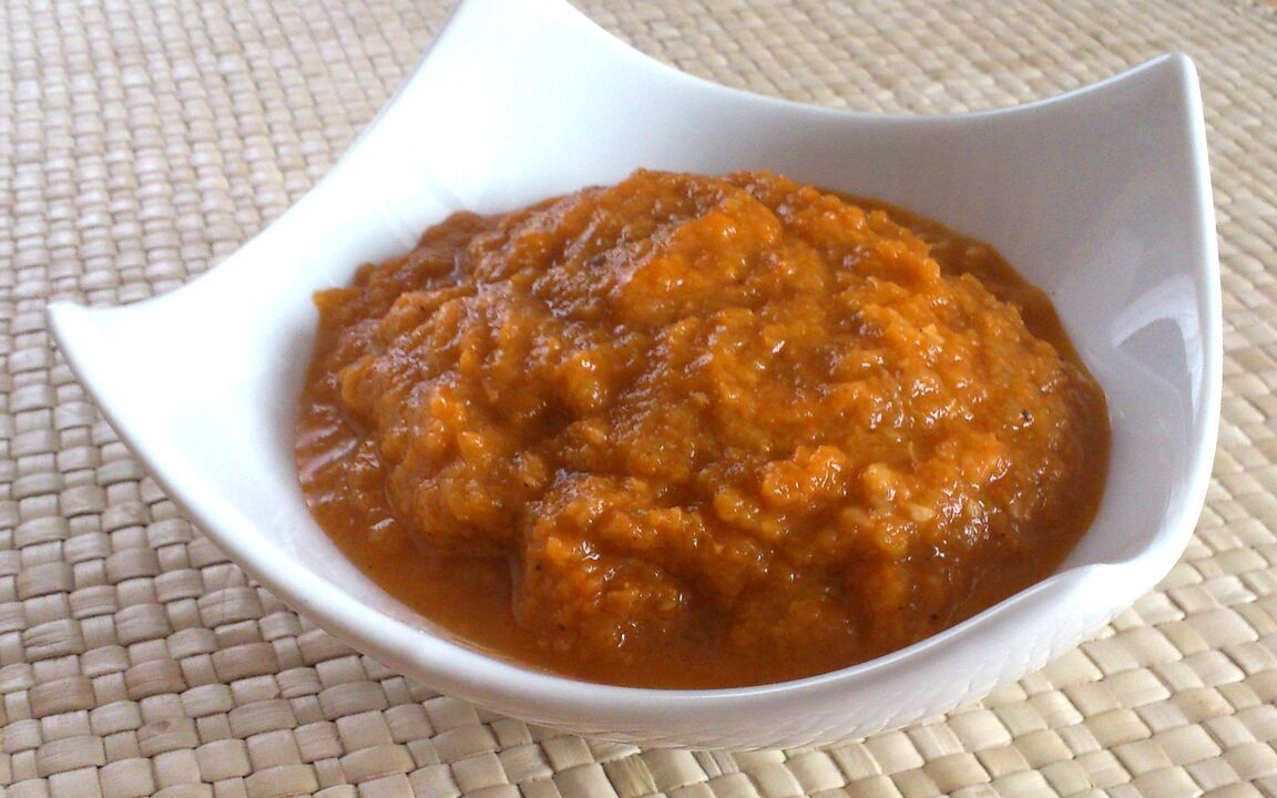 caviar de calabaza en un favorito de dieta